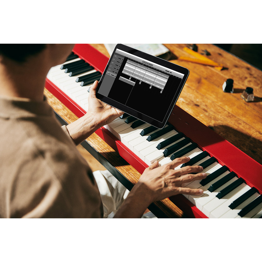 Casio PX-S1100 Digital 88-Key Piano w/ 18-Tones & Smart Scaled Action - Red