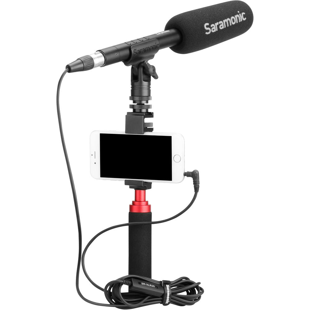 Saramonic SR-XLR35 XLR Female to 3.5mm TRRS Microphone Adapter Cable for DSLR Cameras and Smartphones - 10’