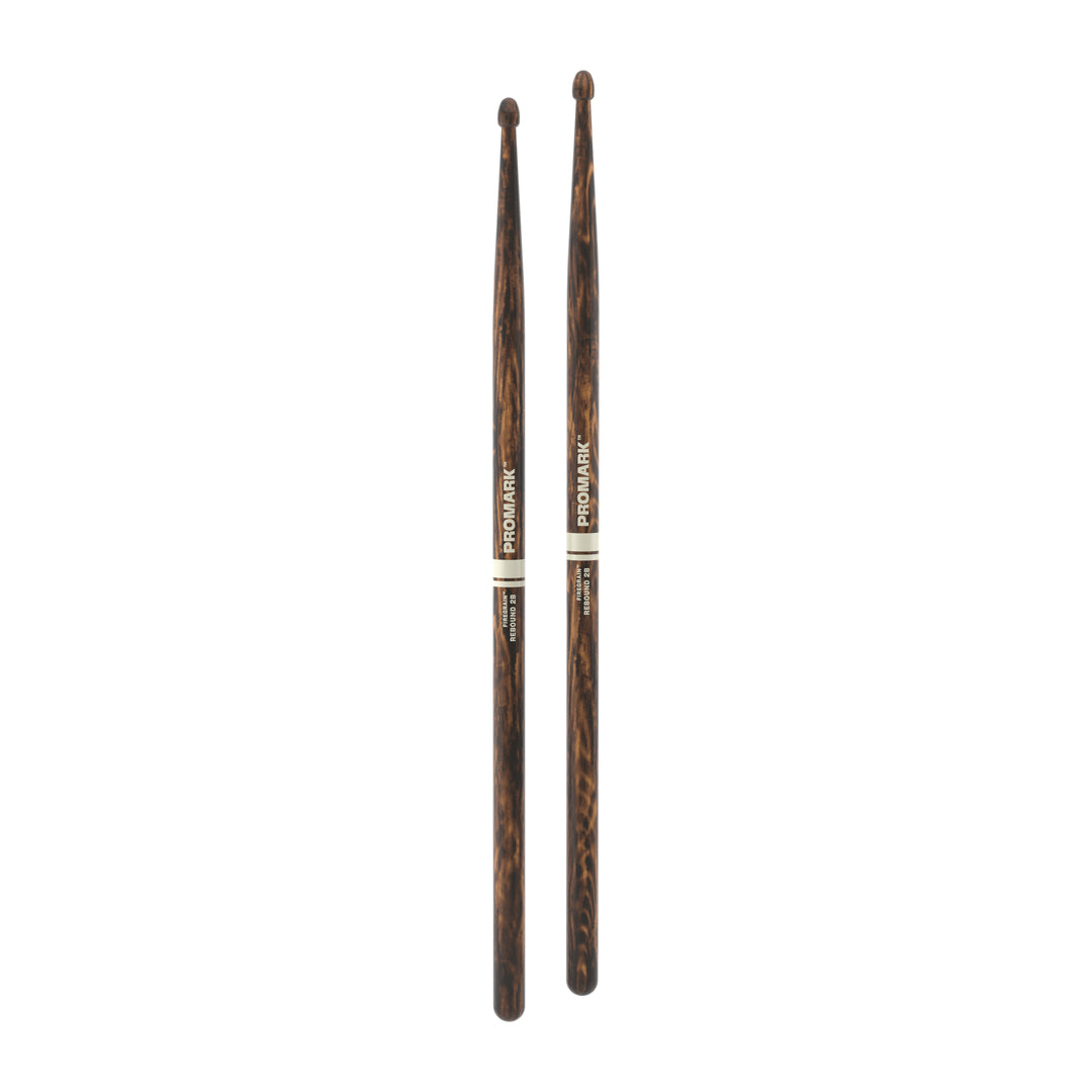 Promark R2BFG-Promark Rebound 2B FireGrain Hickory Drumsticks, Acorn Wood Tip
