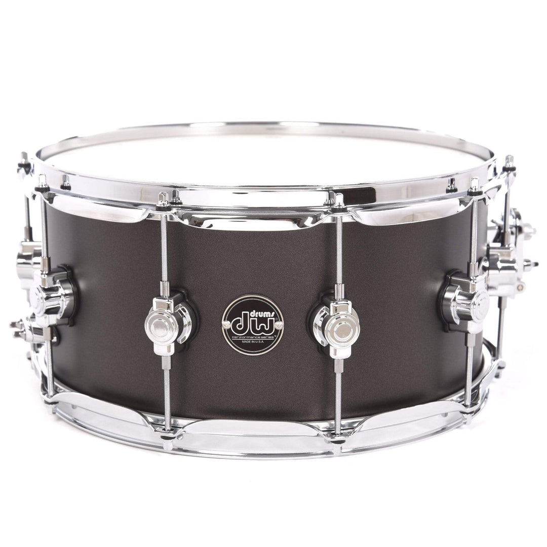 DW Performance Series Snare Drum 6.5x14 Hard Satin Lacquer - Charcoal Metallic