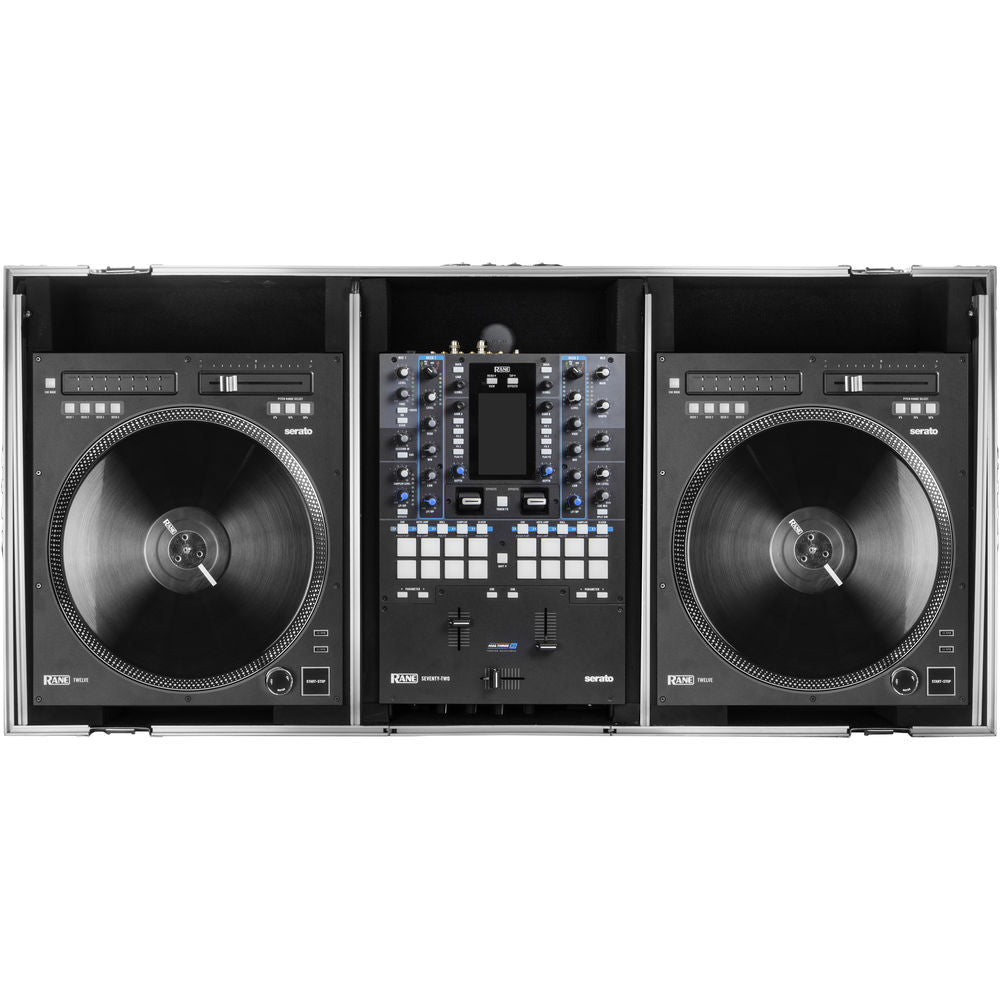 Odyssey FZGSPRA1272W DJ Coffin Case for Rane Seventy-Two & Rain Twelve Mixers - Silver and Black