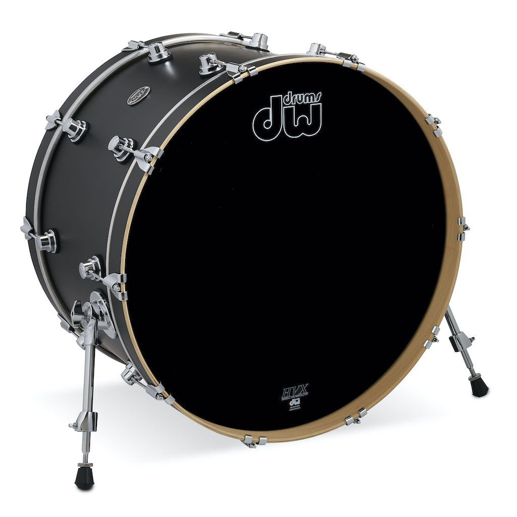 DW Performance Series Bass Drum 14x24 Hard Satin Lacquer - Charcoal Metallic