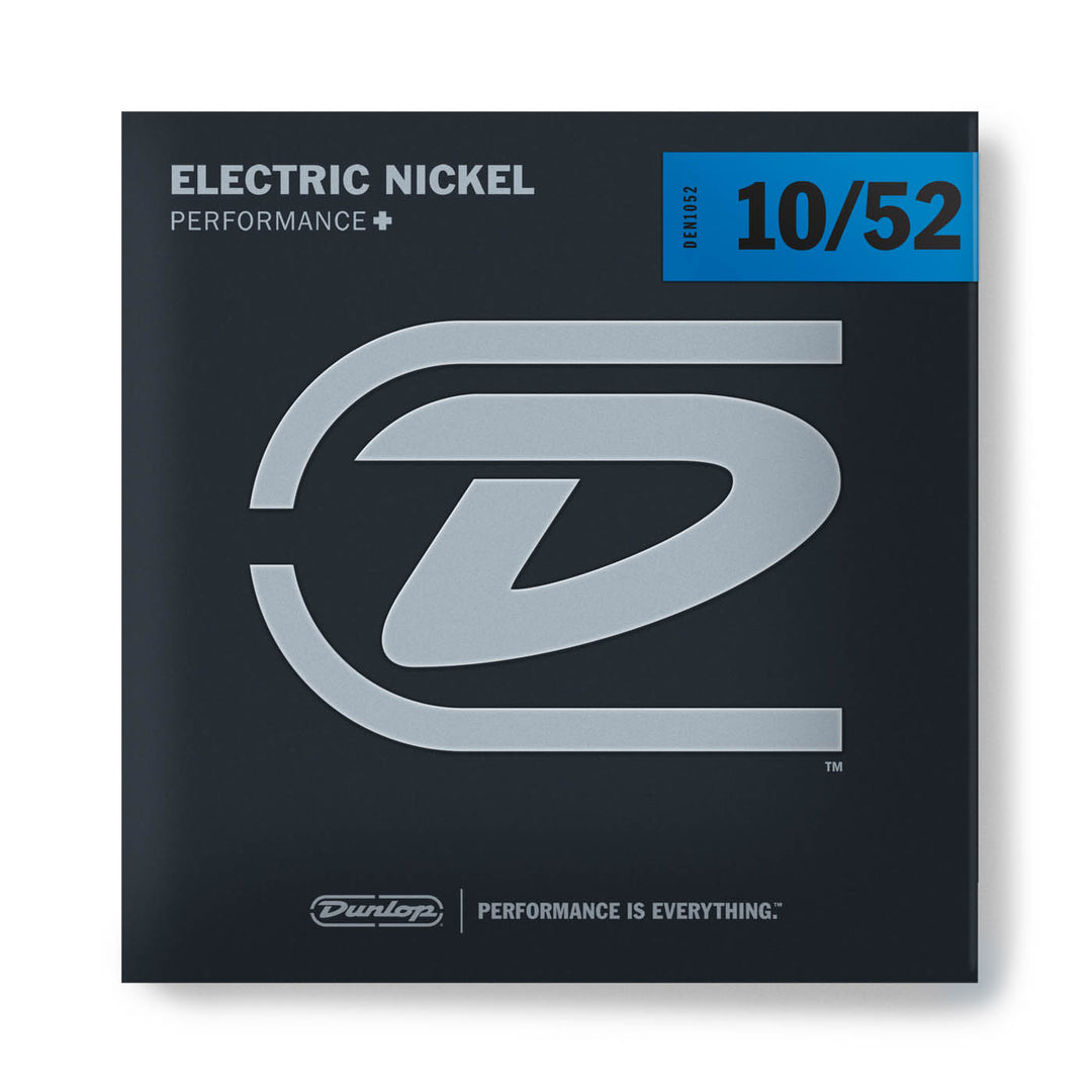 Dunlop DEN1052 Elec.NickelSteel 10L/H6 6 string set 10-52