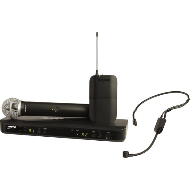 Shure BLX1288 Dual-Channel Handheld & Headset Combo Wireless Microphone System PGA31 H11: 572 - 596 MHz