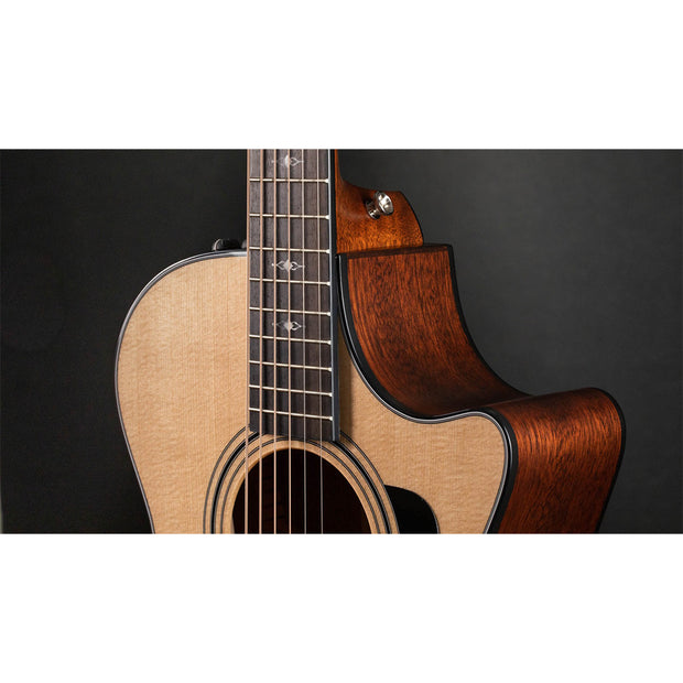 Taylor Guitars 312ce, West African Crelicam Ebony Fretboard, A59Expression System ® 2 Electronics | Venetian Cutaway | Taylor Deluxe Hardshell Brown Case