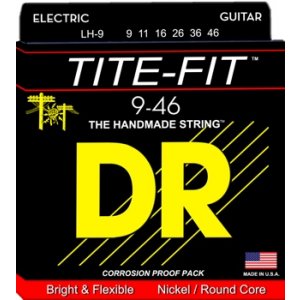DR Strings LH-9 (Light - Heavy) - Tite-Fit Nickel Plated Electric: 9, 11, 16, 26, 36, 46