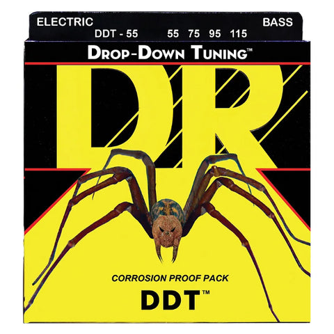 DR Strings DDT-55 (Heavier) - DDT: Drop Down Tuning: 55, 75, 95, 115