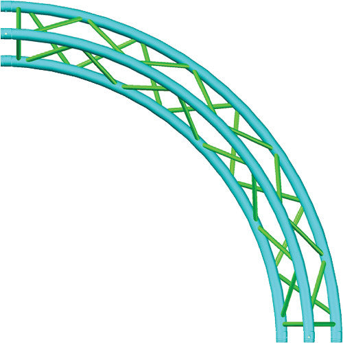 Global Truss F33-TR-C3-90 4 Sections Triangle Arc Circle -9.84ft/3.0m dia. 4x90°