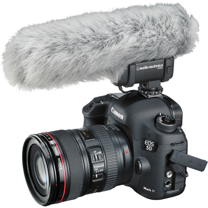 Audio-Technica AT8024 Selectable Mono or Mid-Side Stereo Microphone w/ Camera Shoe Mount