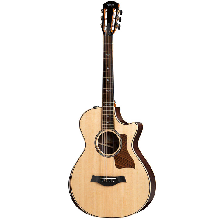Taylor Guitars 812ce 12-Fret, Indian Rosewood Back and Sides, West African Crelicam Ebony Fretboard, Expression System ® 2 Electronics, Venetian Cutaway with Taylor Deluxe Hardshell Brown Case