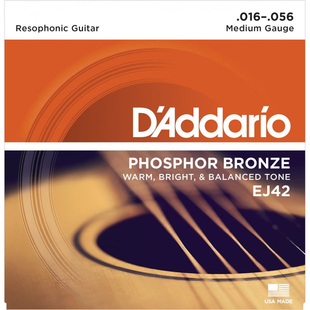 D'Addario EJ42 - SET RESOPHONIC GTR PHOS BRZ