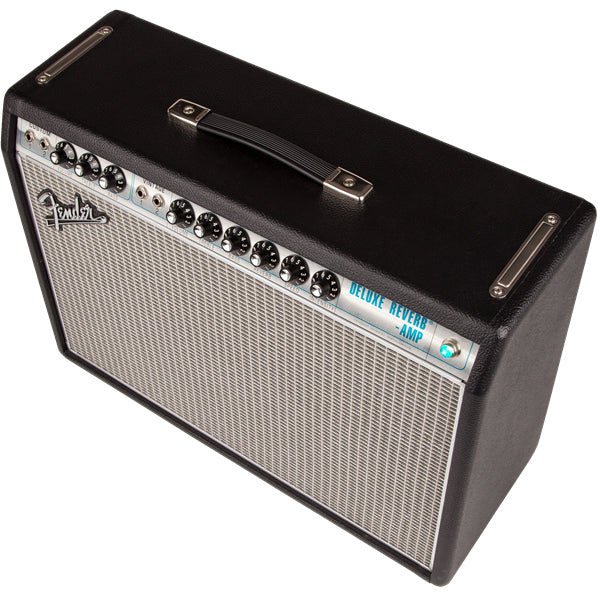Fender '68 Custom Deluxe Reverb Guitar Combo Amplifier - Silver & Blue