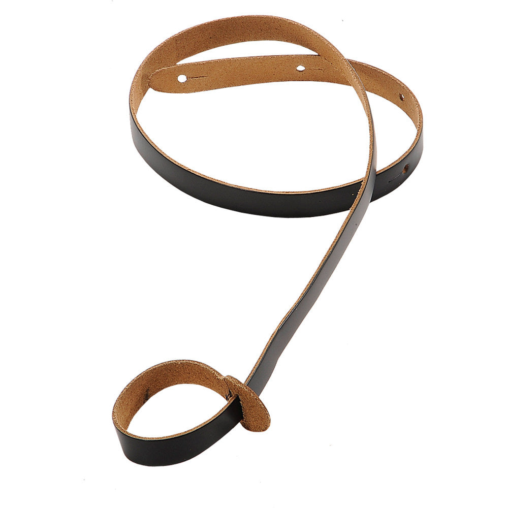 Levy's M19-BLK Chrome Tan Leather Mandolin Straps