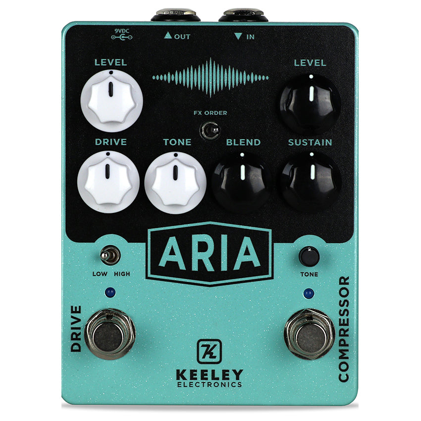 Keeley Aria Compressor and Overdrive Guitar Pedal