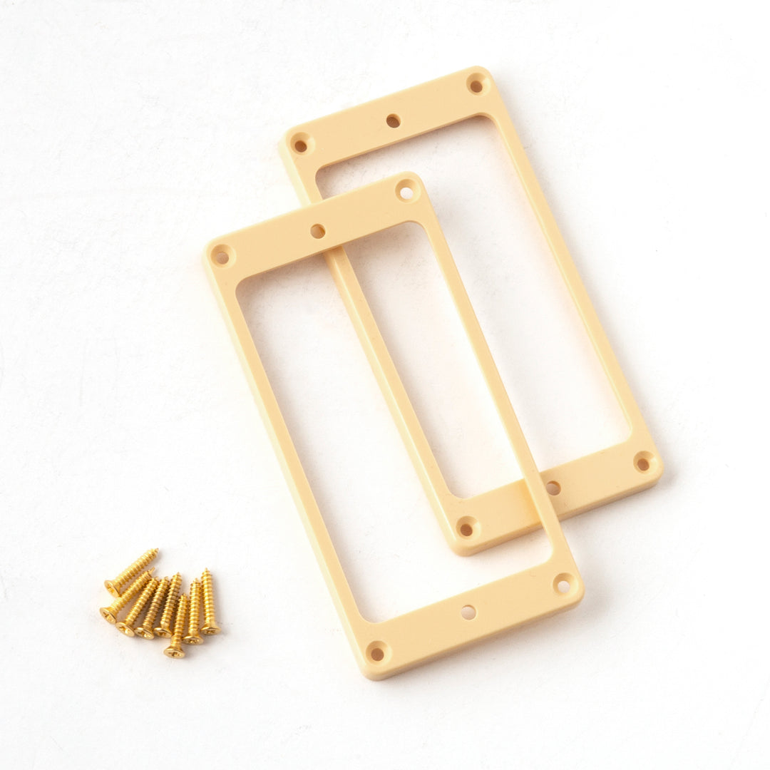 PRS Humbucker Pickup Rings (2-Pack) - Straight, Crème (Trem Equipped)