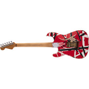 EVH Striped Series Frankie Maple Fingerboard Electric Guitar - Red w/ Black Stripes Relic