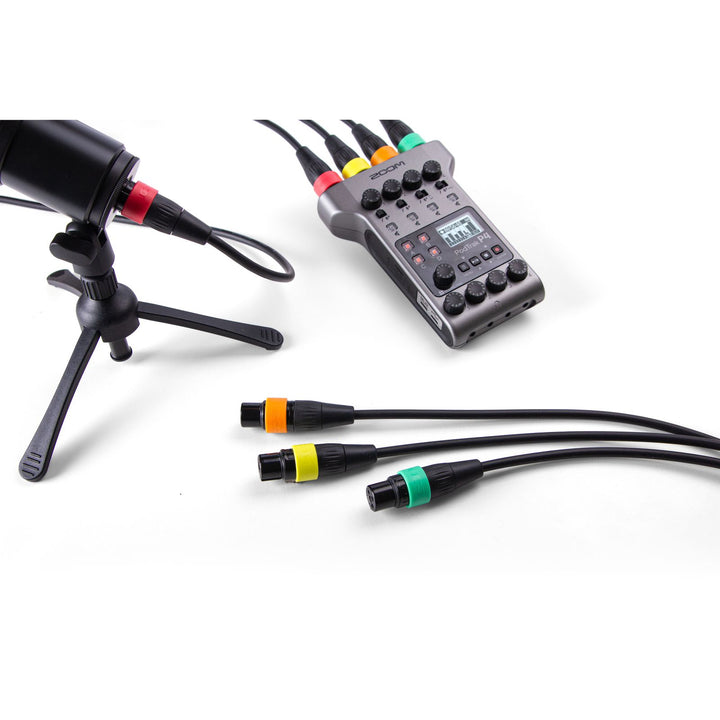 Zoom XLR-4c/CP Microphone Cables w/ Color ID Rings (4-Pack)