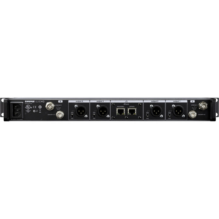Shure ULXD4Q-V50 Quad-Channel VHF Digital Wireless Receiver 174 to 216 MHz