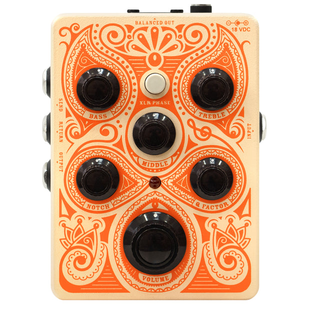 Orange Amps Acoustic Pedal Class-A Acoustic Preamp, EQ, Notch Filter, Buffered FX Loop Guitar Pedal