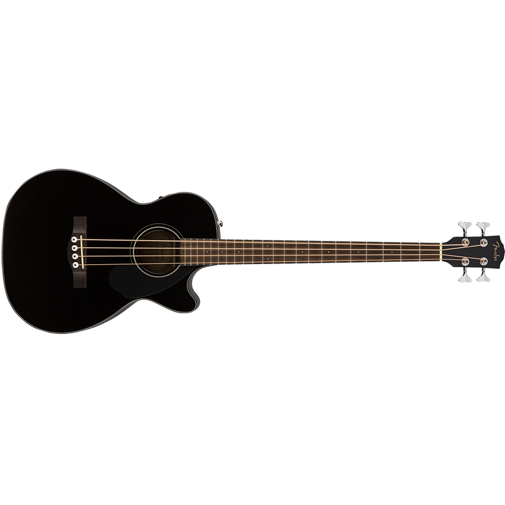 Fender CB-60SCE 4-String Acoustic Bass Guitar - Black