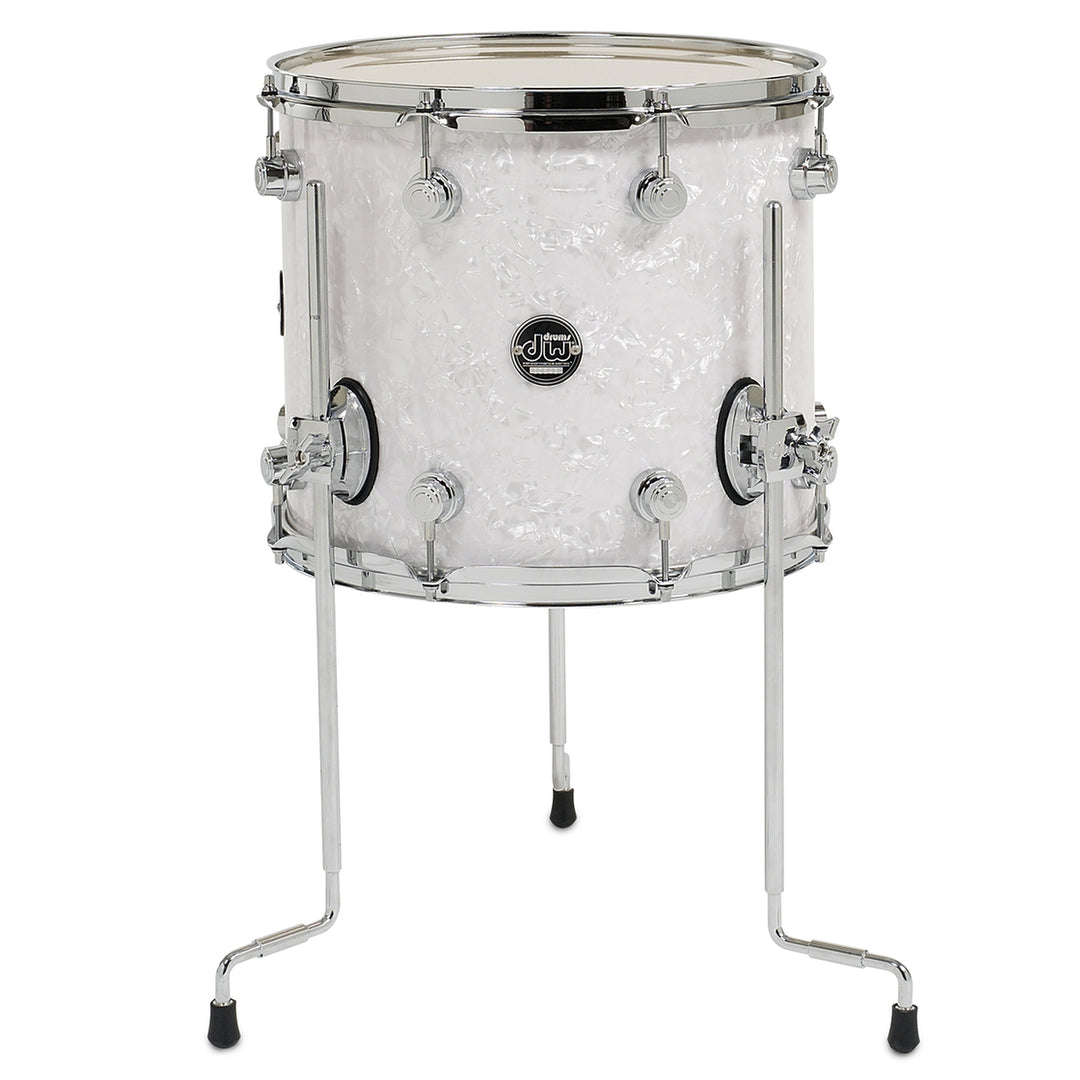 DW Performance Series Floor Tom 12x14 Finish Ply - White Marine