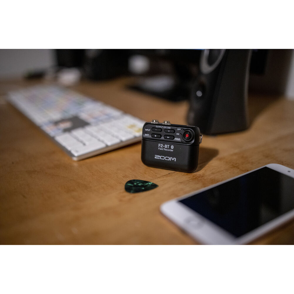 Zoom F2-BT Ultracompact Bluetooth-Enabled Portable Field Recorder with Lavalier Microphone