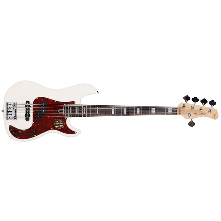 Sire Marcus Miller P7 Alder 5-String 2nd Gen Fretless Bass Guitar (Antique White)