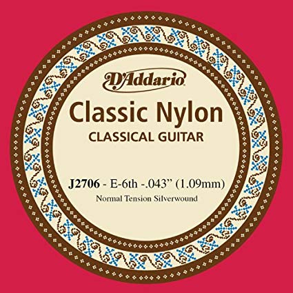 D'Addario J2706 - SNGL SILVER 043/J27 6TH NORM