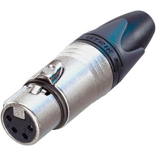 Neutrik NC4FXX - 4 Pin Nickel Female Inline XLR