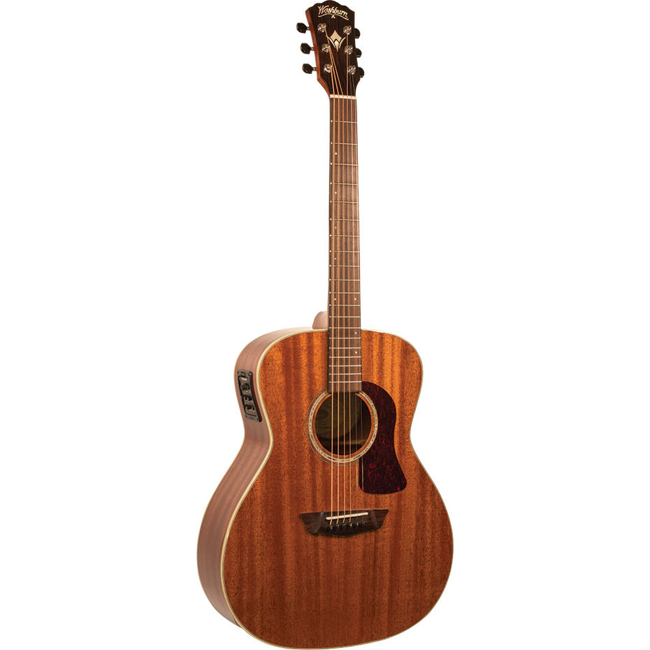 Washburn HG120SWEK-D Heritage Grand Audorium w/Pickup/Case,Solid Mahogany Top, Solid Mahogany Back & Sides