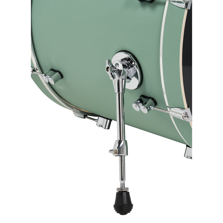 PDP Concept Maple Finish Ply CM Bop Kit Shell Pack w/ Chrome Hardware (14x18 w/ BDM, 8x12, 14x14FT) - Satin Seafoam