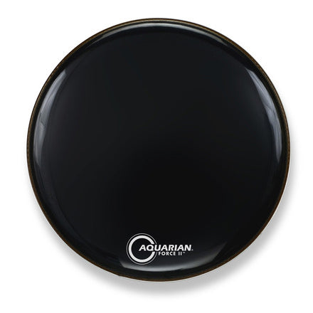 Aquarian FR20BK - 20''Force II Gloss Black Resonant Drumhead