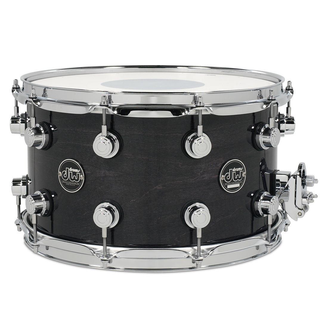 DW Performance Series Snare Drum 8x14 Gloss Lacquer - Ebony Stain