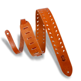 Levy's M12TTV-TAN Veg-tan Leather Guitar Straps
