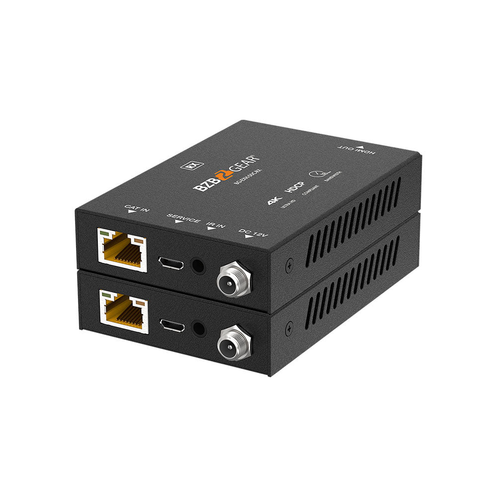 BZBGEAR - 4K 18Gps HDMI Extender with Bi-directional IR over a Single Cat5e/6 up to 165ft