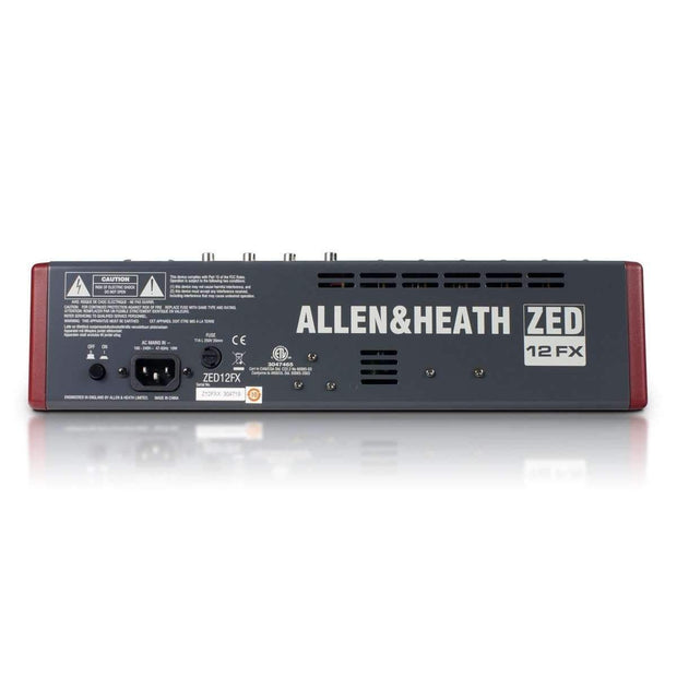 Allen & Heath ZED-12FX Mixer - 6 Mono / 3 Stereo with USB