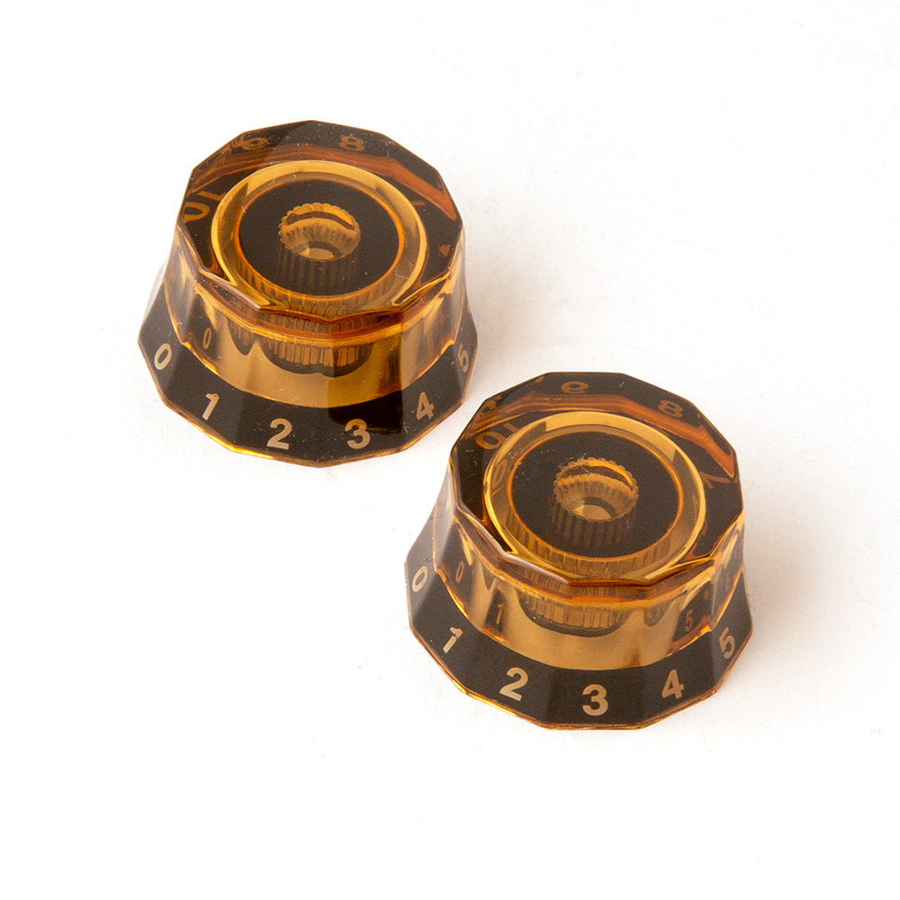 PRS Knobs (2-Pack) - Lampshade, Amber with Black
