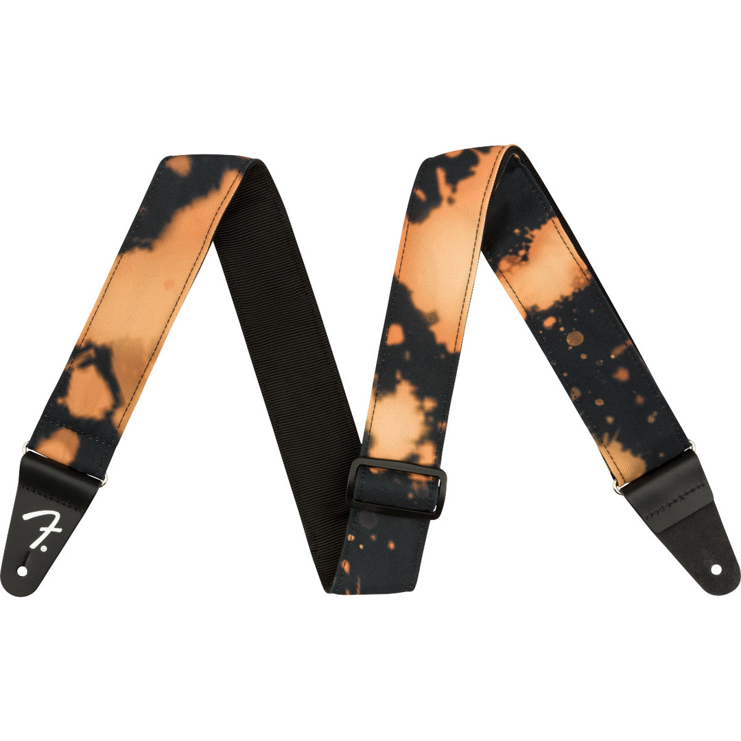 Fender Tie Dye Acid Wash Guitar Strap - Black