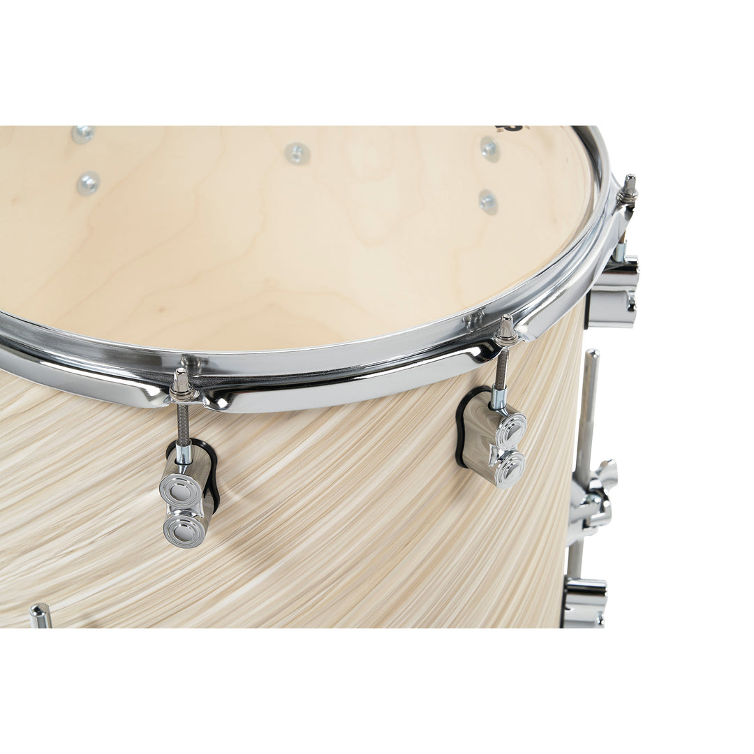 PDP Concept Maple Finish Ply CM5 5-Piece Kit Shell Pack w/ Chrome Hardware (18x22 w/ BDM, 8x10, 9x12, 14x16FT, 5.5x14 Snare) - Twisted Ivory