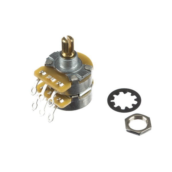 Fender Dual 500K/250K Split Shaft Potentiometer