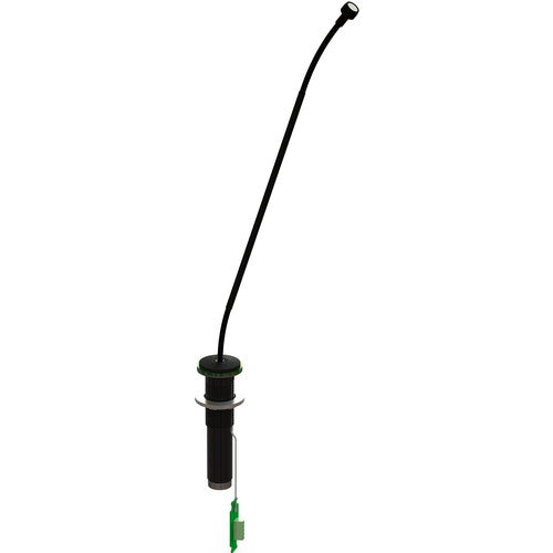 Earthworks IMLR12-B - Lumicomm Touch Ring Cardioid Installation Microphone with 12'' Rigid Center Gooseneck, Bl