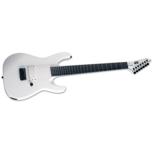 ESP LTD M-7BHT Baritone Arctic Metal Series Electric Guitar - Snow White Satin