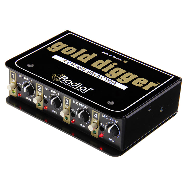 Radial Gold Digger 4-Channel Mic Selector