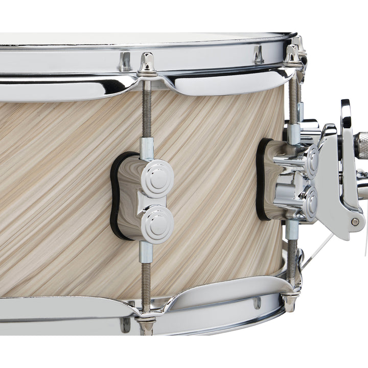 PDP Concept Maple Finish Ply 5.5x14 Snare Drum w/ Chrome Hardware - Twisted Ivory