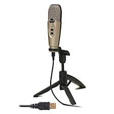 CAD U37 - USB Cardioid Cond Mic w/Tripod Lrg Diaphragm 10’ USB Cable