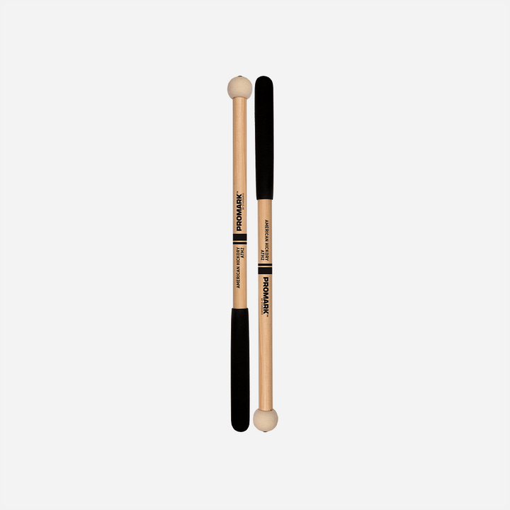 Promark ATH2 - Marching Series Felt Marching Tenor Mallets With Hickory Handles