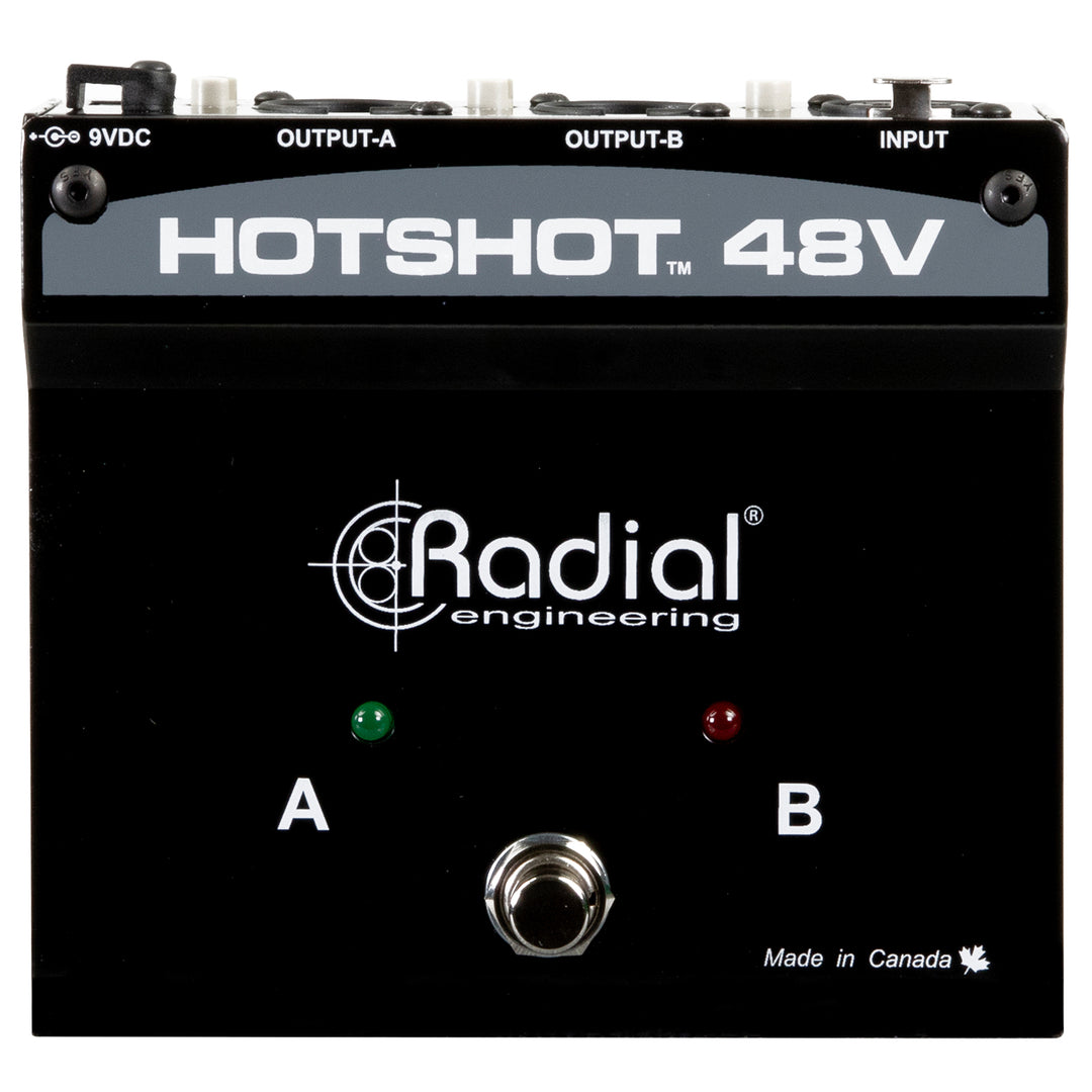 Radial HotShot 48V Condenser Microphone Switcher Pedal