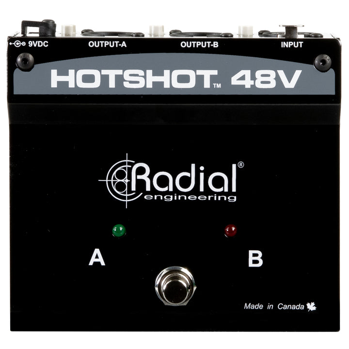 Radial HotShot 48V Condenser Microphone Switcher Pedal