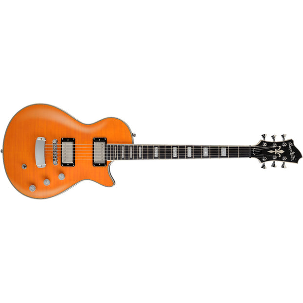 Hagstrom Ultra Max Flame Maple Top Electric Guitar - Milky Mandarin Satin