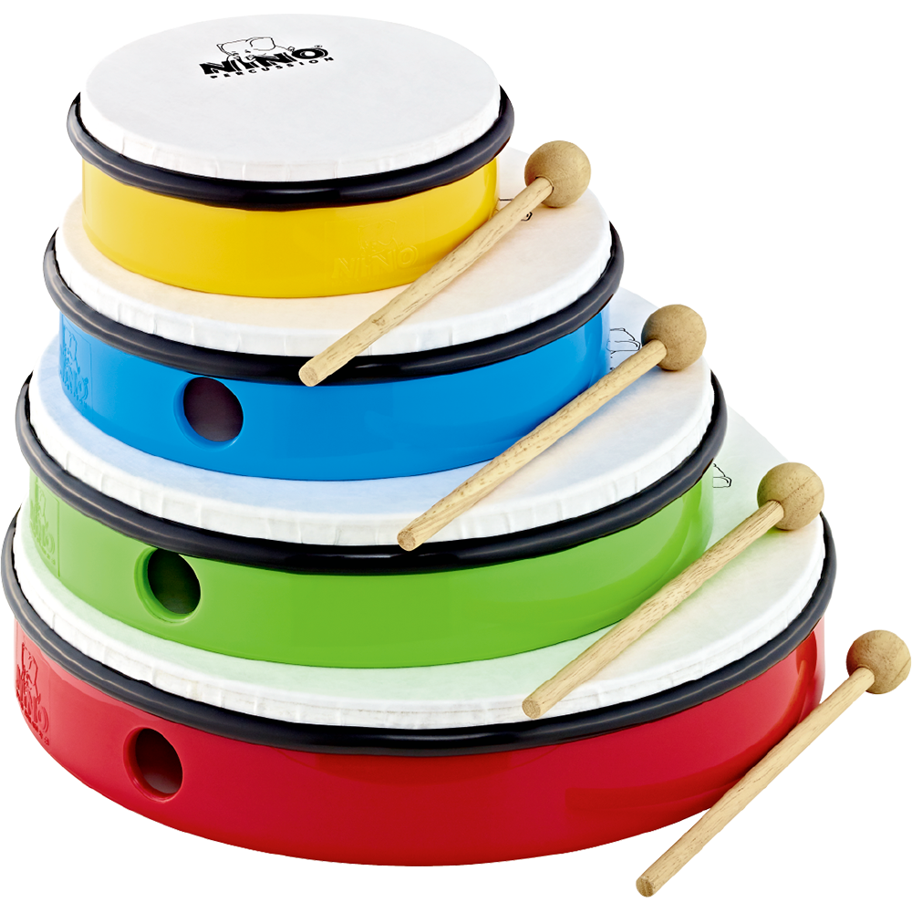 Nino Percussion NinoSet6- Nino Hand Drum Set 5 Pieces, Inc Bag